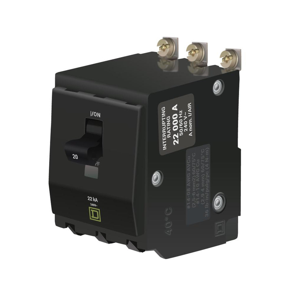 QOB320VH - Square D - 20 Amp 22kA Circuit Breaker