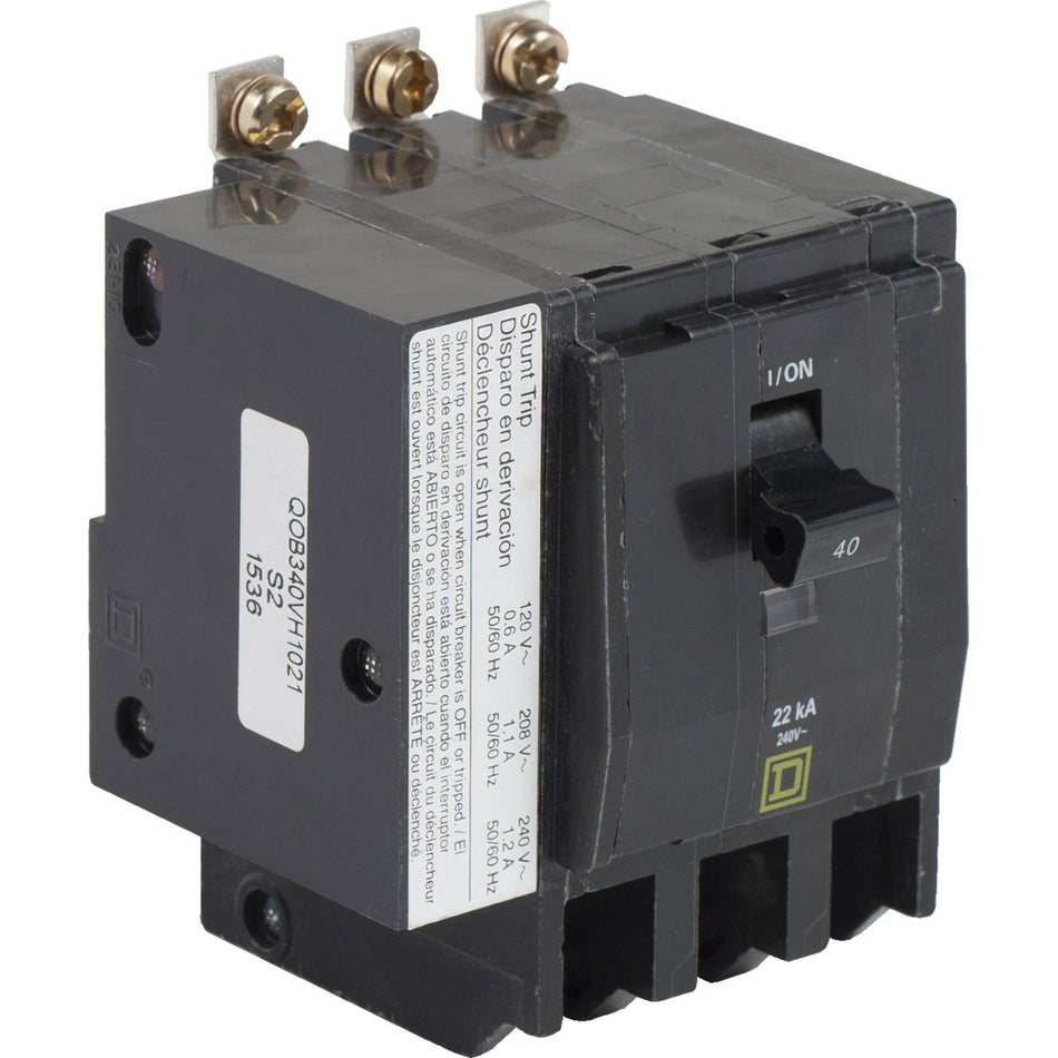 QOB340VH1021 - Square D - 40 Amp Molded Case Circuit Breaker