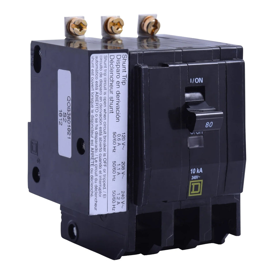 QOB3901021 - Square D - 90 Amp Molded Case Circuit Breaker