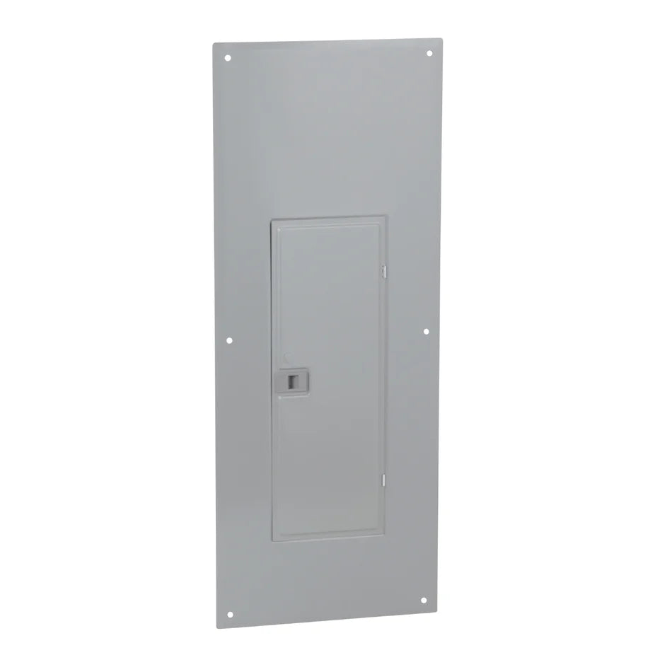 Square D QOC42UF Flush Cover for Indoor Load Centers – 42 Spaces – NEMA 1, Gray