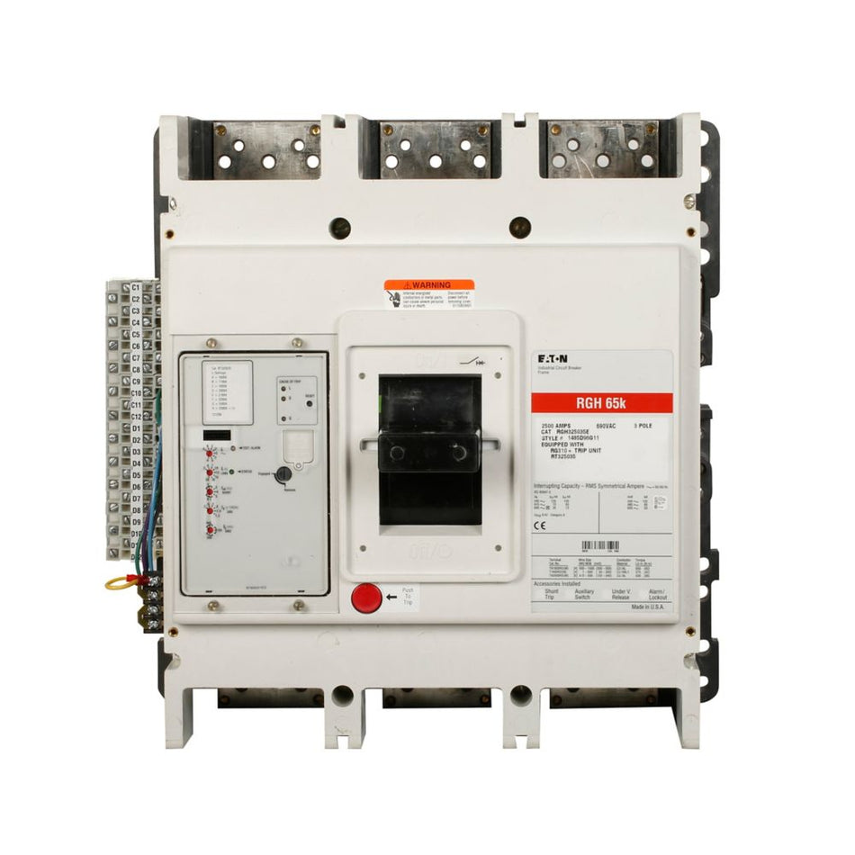 Eaton RGH325032E Series G Electronic Molded Case Circuit Breaker – 2500A, 3-Pole, Electronic LSI, 65 kAIC