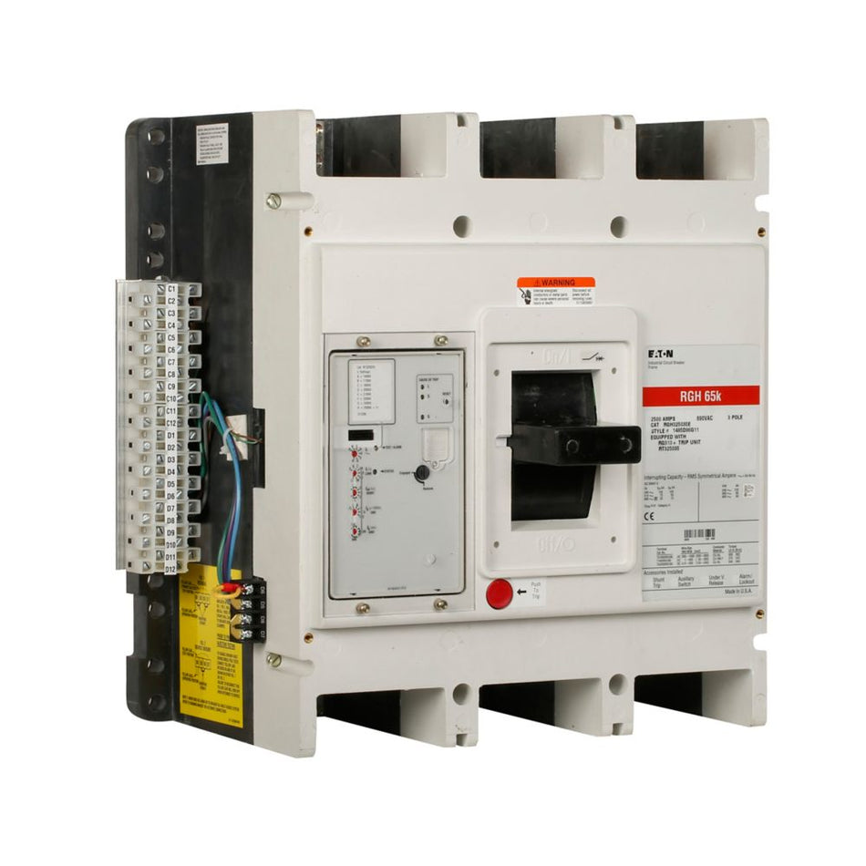 Eaton RGH320033E Series G Electronic Molded Case Circuit Breaker – 2000A, 3-Pole, 65 kAIC, Complete Breaker