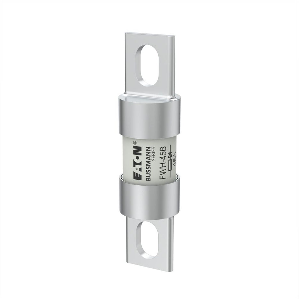 Eaton Bussmann FWH-45B 45A High Speed Cylindrical Fuse – Class aR – 500VAC/DC – Stud Mount