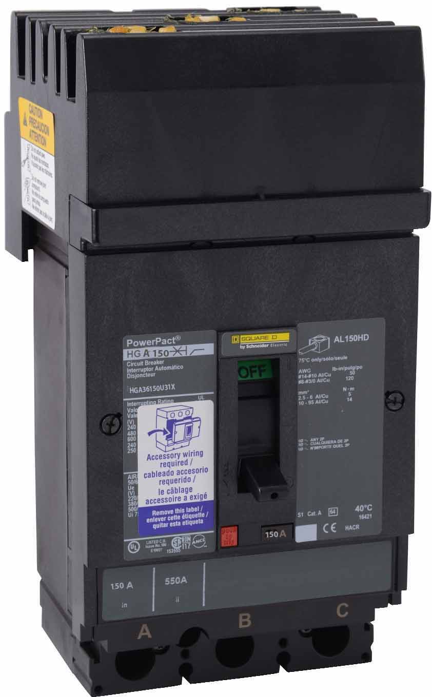 HGA36150U31X - Square D - Molded Case Circuit Breakers