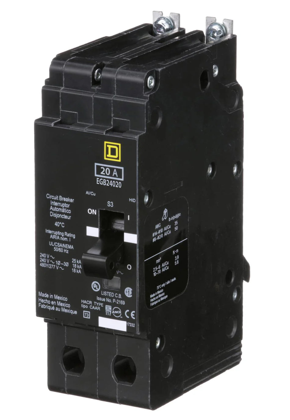 EGB24020 - Square D - Molded Case Circuit Breaker