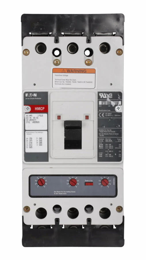 HMCP400D5WD09 - Eaton - 400 Amp Molded Case Circuit Breaker
