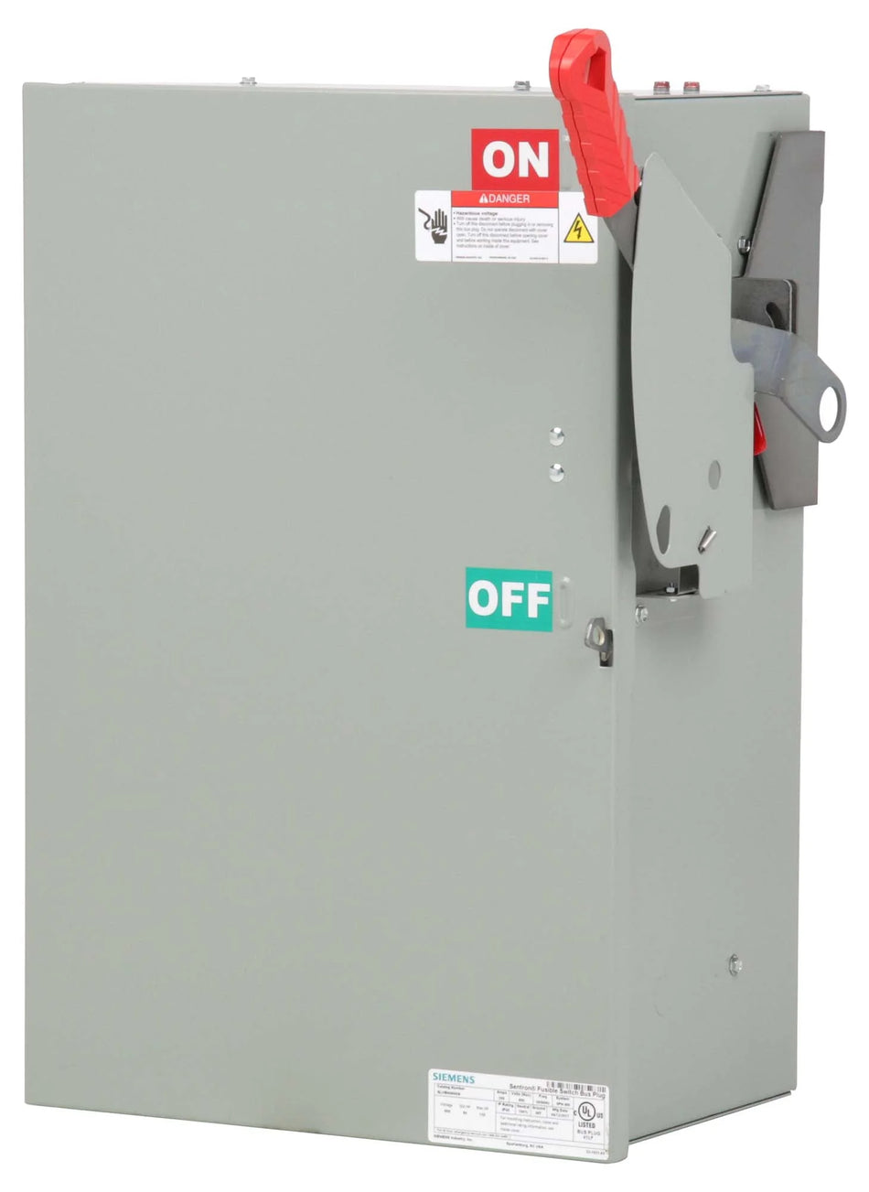 Siemens SLVBH4640G Bus Plug – Sentron Low-Amp Series – 200A – 3 Pole – 600VAC – Fusible – 3 Phase 4 Wire – Class R/H/K – 200kAIC