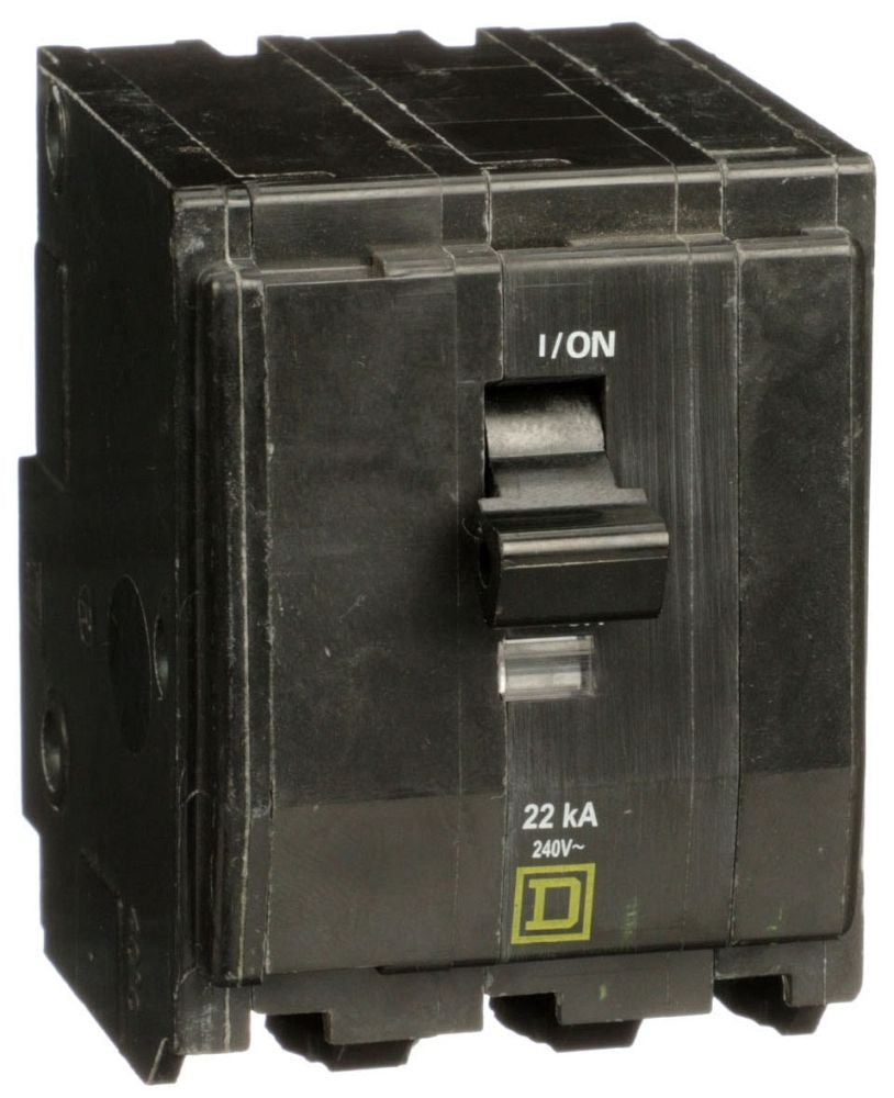 Square D QO360VH Miniature Circuit Breaker – 60A – 3 Pole – 240V – Plug-In – VISI-TRIP – QO Series
