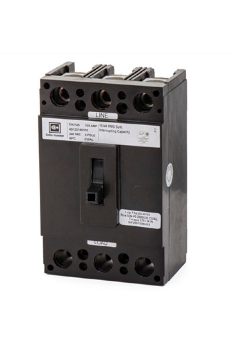 Cutler-Hammer CA3200 – 200 Amp 3-Pole 240V Circuit Breaker, 10 kAIC