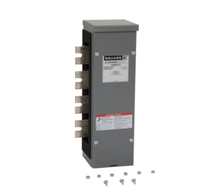 Square D EZM3EXT6 1200A 3-Phase 4-Wire EZ Meter-Pak 6" Bus Extension NEMA 3R