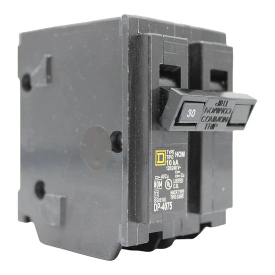Square D HOM230 30A 2-Pole Standard Circuit Breaker – Plug-In – 120/240V