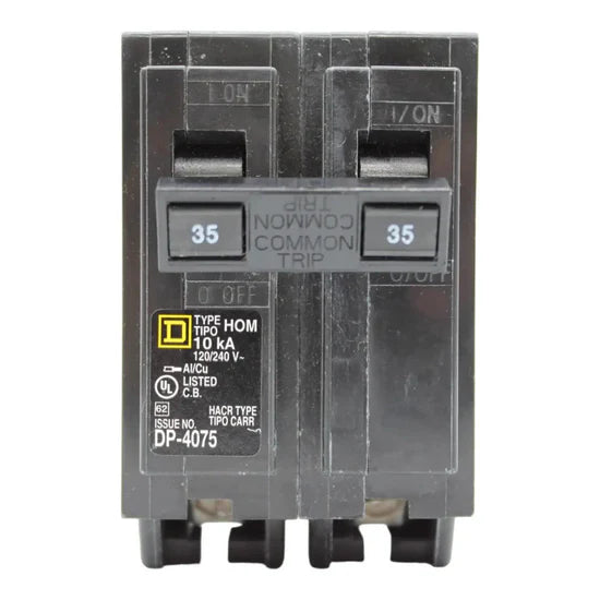 Square D HOM235 35A 2-Pole Standard Circuit Breaker – Plug-In – 120/240V