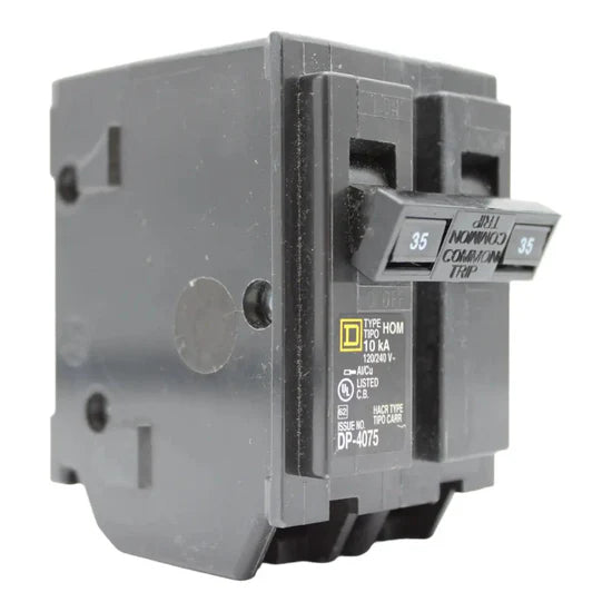 Square D HOM235 35A 2-Pole Standard Circuit Breaker – Plug-In – 120/240V