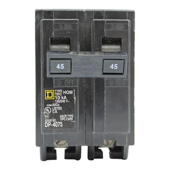Square D HOM245 45A 2-Pole Standard Circuit Breaker – Plug-In – 120/240V