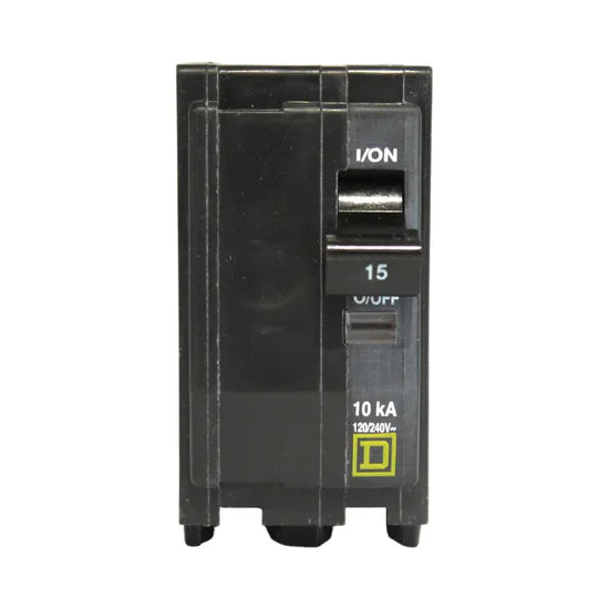 Square D QO215 15A 2-Pole Standard Trip Circuit Breaker – Plug-In – 240V
