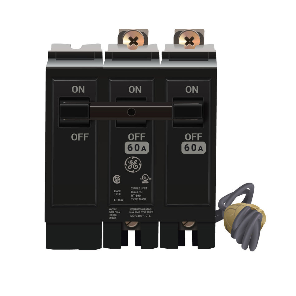 THQB2160ST1 - General Electric Bolt-On 240V 60A 2 pole circuit breaker 10kA@240V