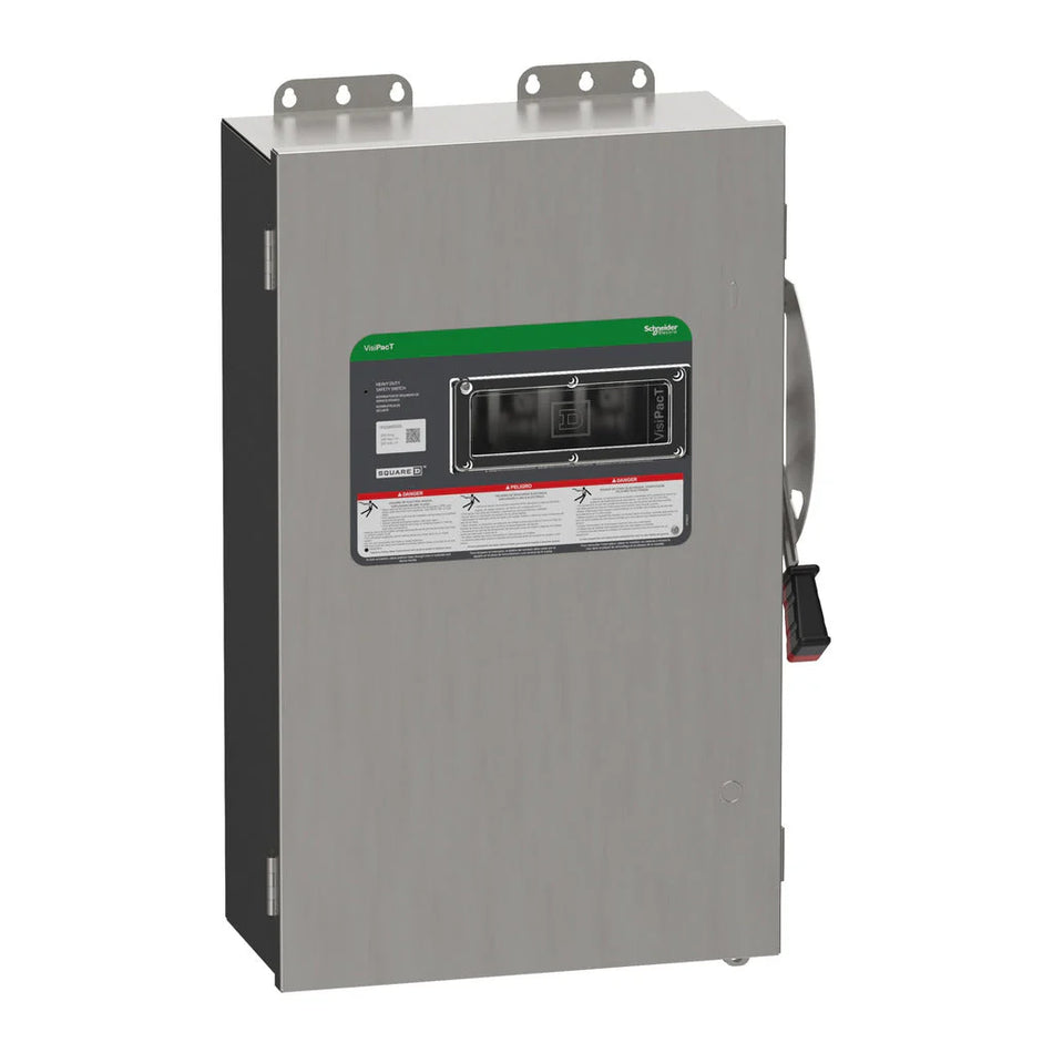Square D VH364AWKGL 200A 3-Pole Safety Switch – Single Throw Disconnect – 600V AC/DC