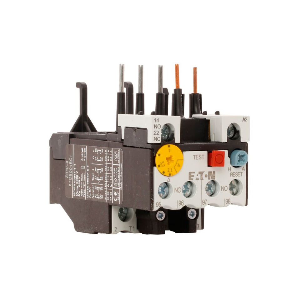 Eaton XTOB006BC1 XT IEC Bimetallic Overload Relay – 4–6A, Direct Mount, 45 mm Frame