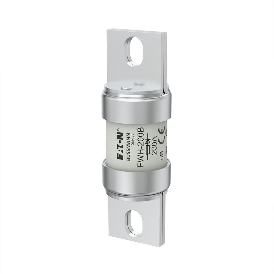 Eaton Bussmann FWH-200B 200A High Speed Cylindrical Fuse – Class aR – 500VAC/DC – Stud Mount