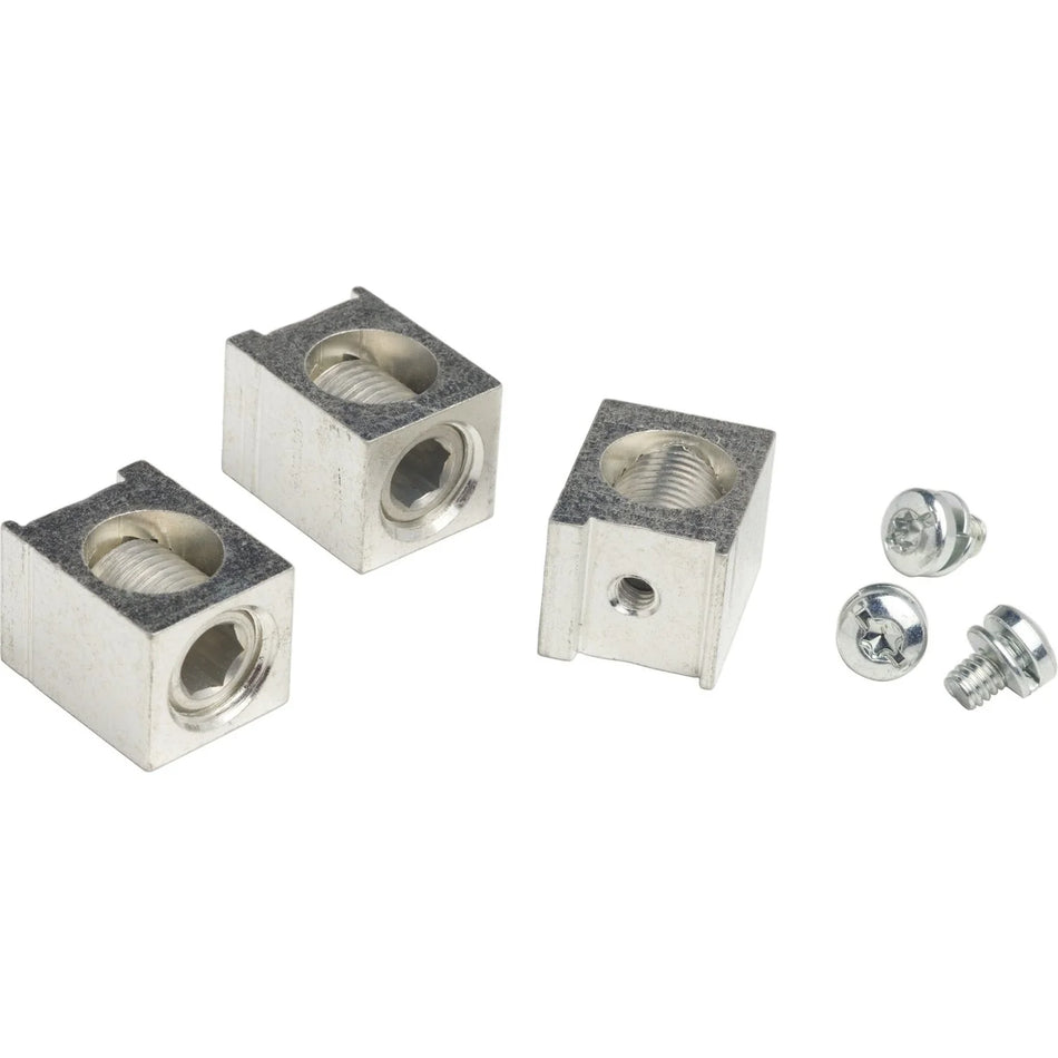 Square D AL250KA Mechanical Lug Terminal Kit – PowerPact Series – Aluminum – Single Barrel – For KAL/KHL/KCL/KIL Frame Circuit Breakers