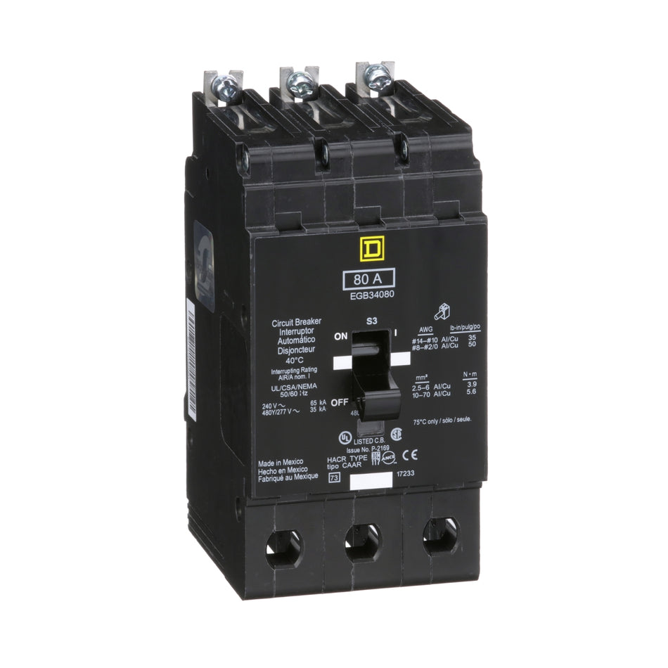 EGB34080 - Square D - Molded Case Circuit Breaker