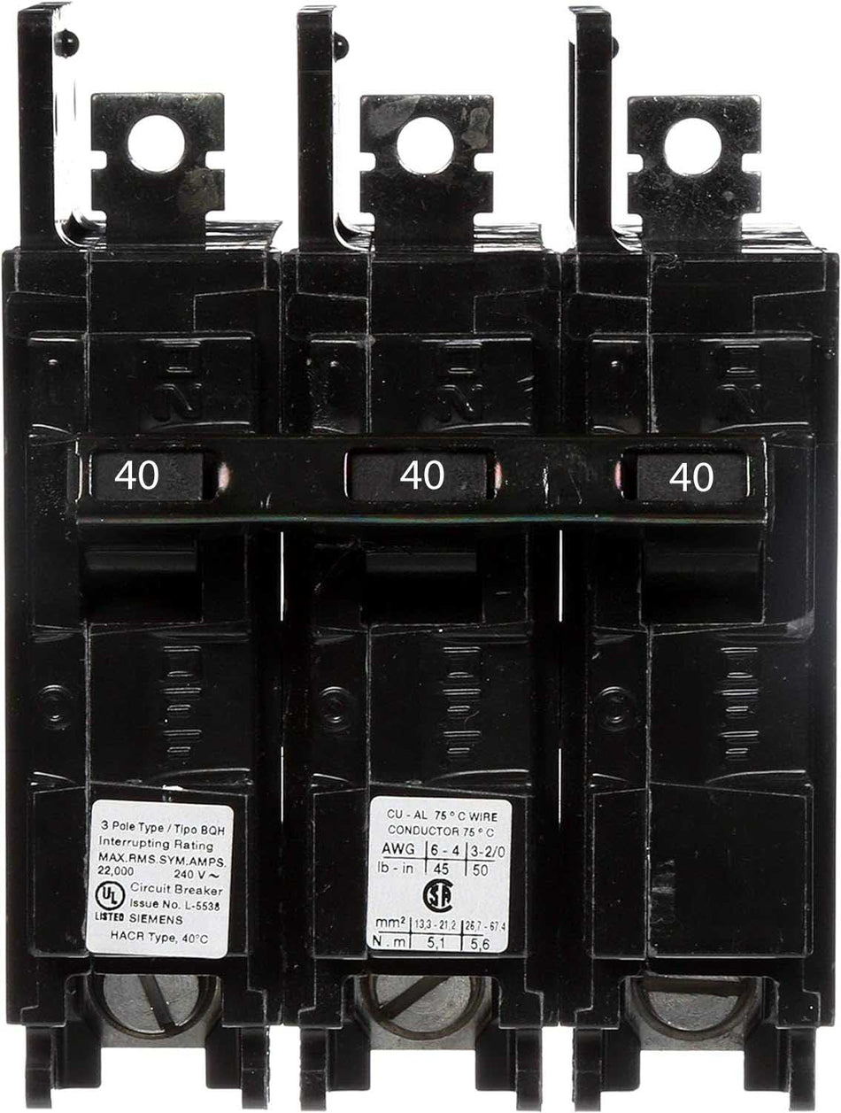 BQ3B040H - Siemens - 40 Amp Molded Case Circuit Breaker