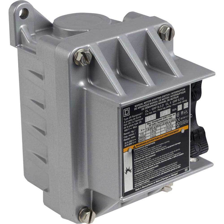2510KR2 - Square D - 30 Amp Manual Motor Starter Switch