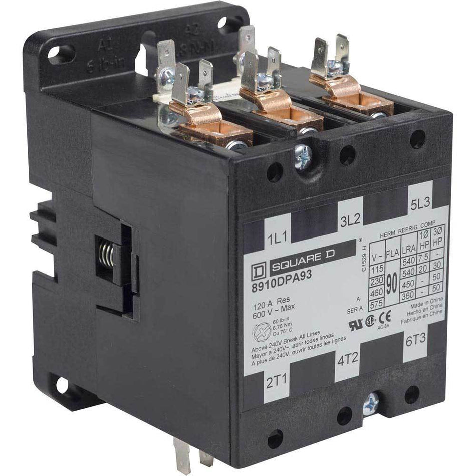 8910DPA93V02 - Square D - 90 Amp Definite Purpose Contactor