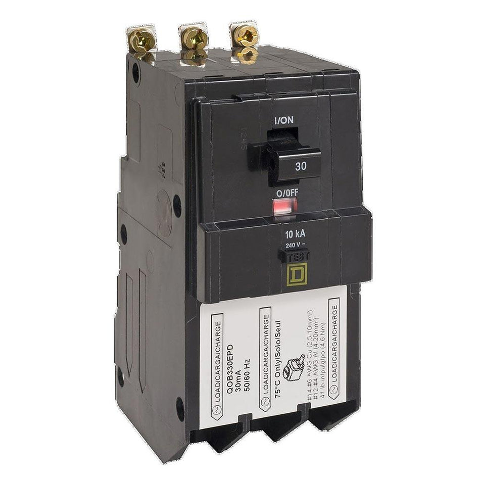 QOB330GFI - Square D - 30 Amp GFCI Breaker