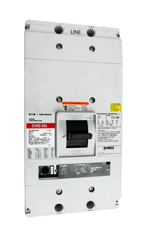 Eaton Cutler Hammer CHND312T35W 1200A 3-Pole Molded Case Circuit Breaker – Bolt-On Mount – 600VAC