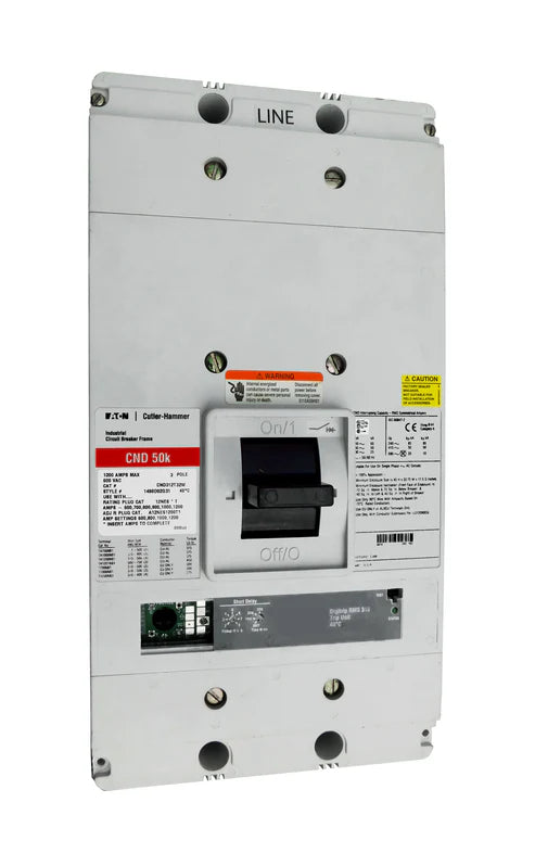 Eaton Cutler Hammer CND312T32W 1200A 3-Pole Molded Case Circuit Breaker – Bolt-On Mount – 600VAC