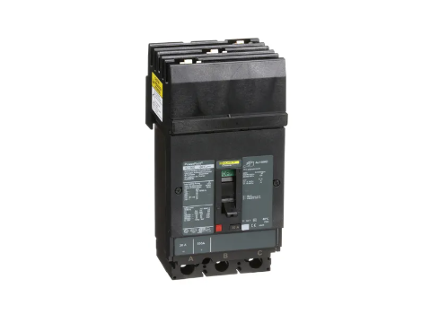 HJA36030 – Square D 30A 600VAC 3-Pole I-Line Molded Case Circuit Breaker, PowerPact HJA, 100kA @240V / 65kA @480V / 25kA @600V