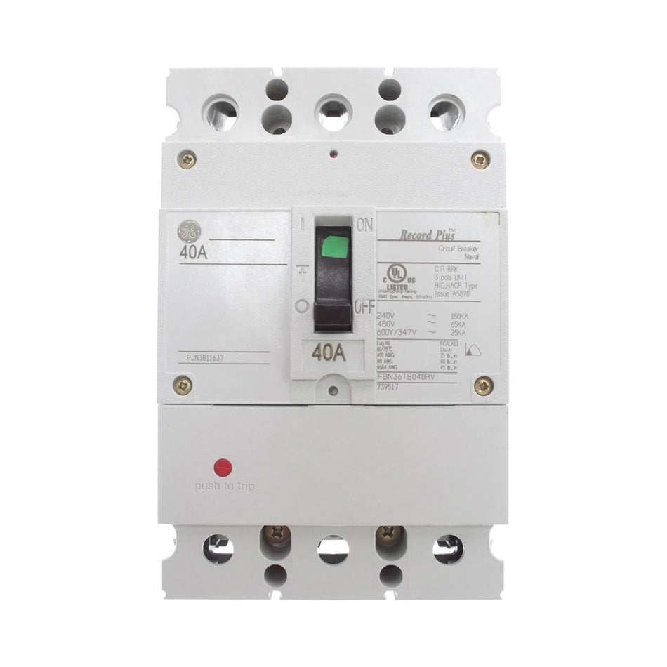 FBN36TE040RV - GE - Molded Case Circuit Breaker