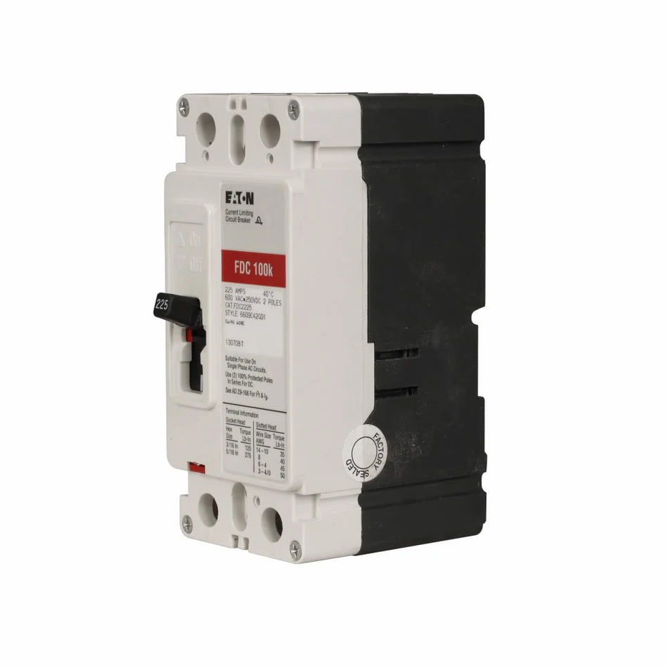 FDC2100 - Cutler Hammer Bolt-On 600V 100A 2 pole circuit breaker 100kA@480V