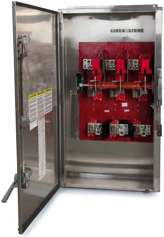 Square D H365DS Heavy Duty Safety Switch – 400A – 3 Pole – 600V – Fusible Disconnect – NEMA 3/3R/4/4X/12 Stainless Steel Enclosure