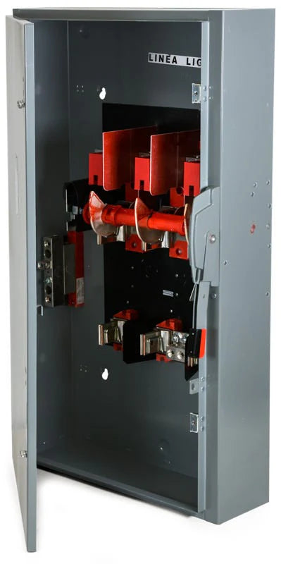 Square D H366N Heavy Duty Safety Switch – 600A – 3 Pole – 600VAC – Fusible Disconnect – Neutral Included – NEMA 1 Indoor Enclosure
