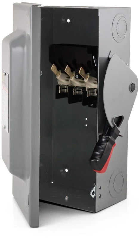Square D HU362N Safety Switch 60A 3-Pole Non-Fusible Heavy Duty Safety Switch – Surface Mount – 600VAC/600VDC