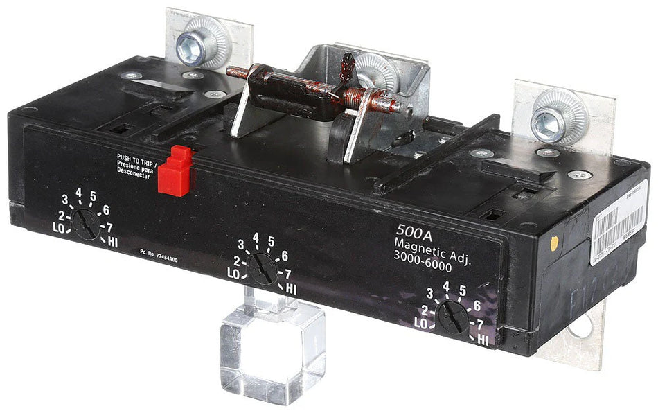 Siemens MD63T500 Trip Unit – Sentron Series – 500A – 3 Pole – 600VAC – Thermal Magnetic – MD/HMD Compatible