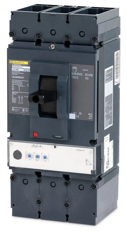 Square D LDL36600U33X PowerPact MCCB – 3 Pole – 600A – Unit Mount – Electronic Trip Unit (MicroLogic 3.3S LSI) – Molded Case Circuit Breaker