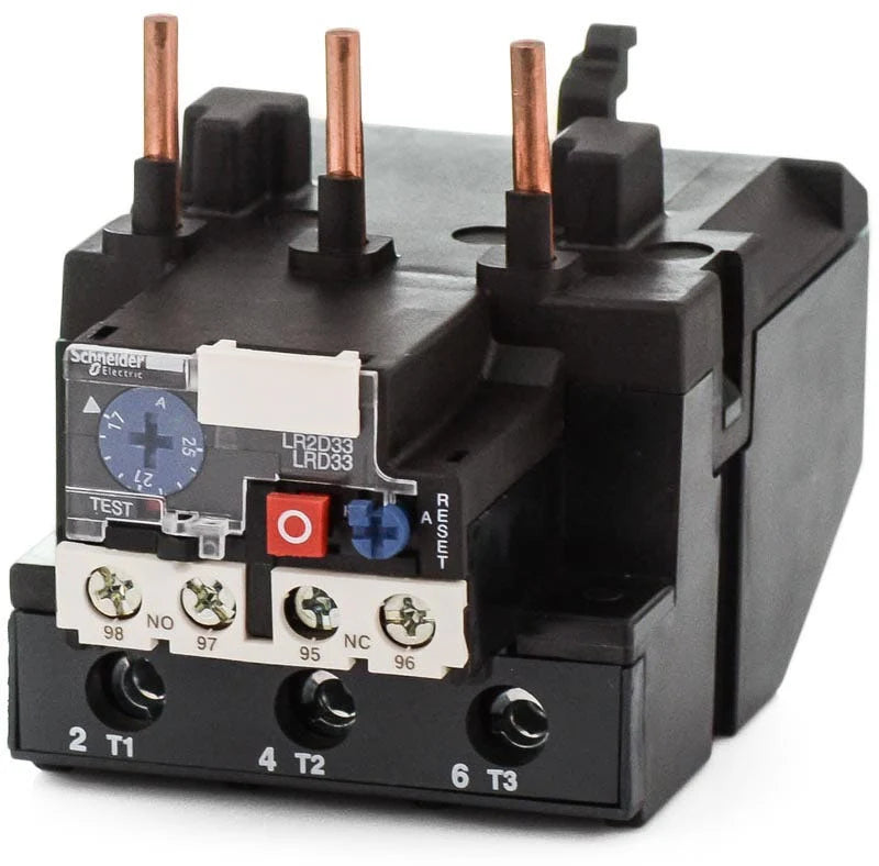 Schneider Electric LRD3322 Thermal Overload Relay – 17–25A – TeSys Deca Series – DIN Rail Mount – Motor Protection Relay for LC1D40 to LC1D95 Contactors