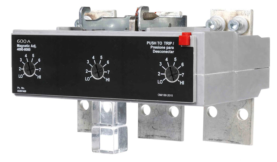 Siemens MD63T600 Trip Unit – Sentron Series – 600A – 3 Pole – 600VAC – Thermal Magnetic – MD/HMD Compatible
