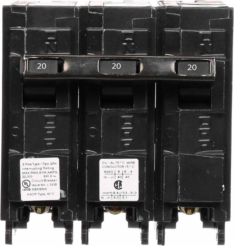 Q320H - Siemens - 20 Amp 22kA Circuit Breaker