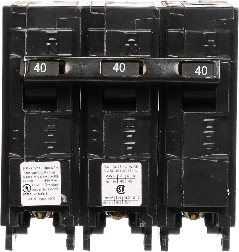 Q340H - Siemens - 40 Amp 22kA Case Circuit Breaker