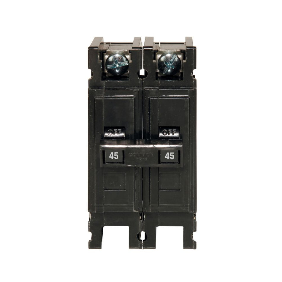 QC2045 - Cutler Hammer Feed-Thru 240V 45A 2 pole circuit breaker 10kA@240V