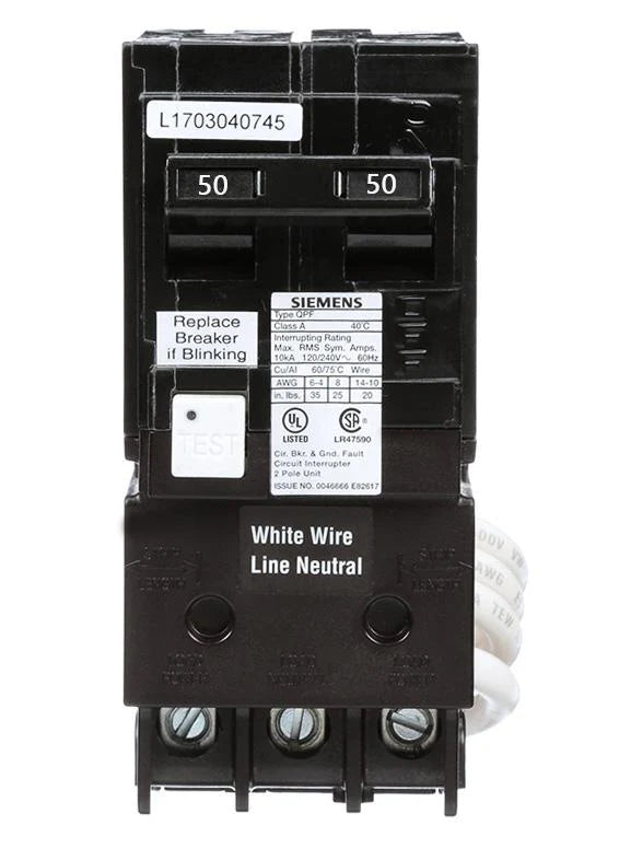 QF250A - Siemens - 50 Amp GFCI Circuit Breaker
