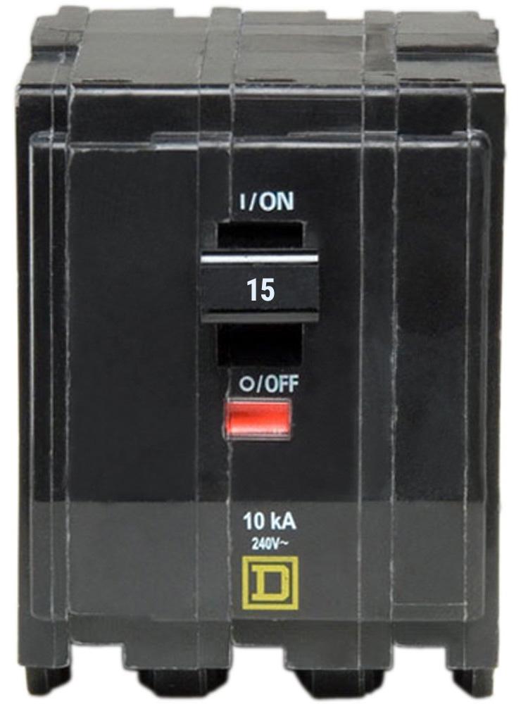 QO315 - Square D - 15 Amp Circuit Breaker