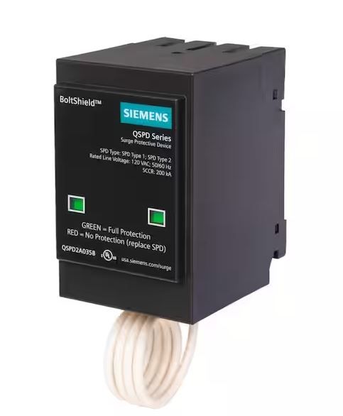 Siemens QSPD2A035B - 2-Pole Surge Protection Device, 120/240V AC, 35kA
