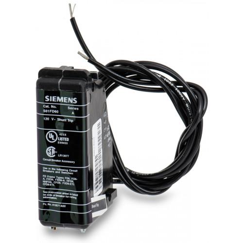 Siemens S01FD60 Shunt Trip – Sentron MCCB Internal Accessory – 120VAC – FD Frame Compatible