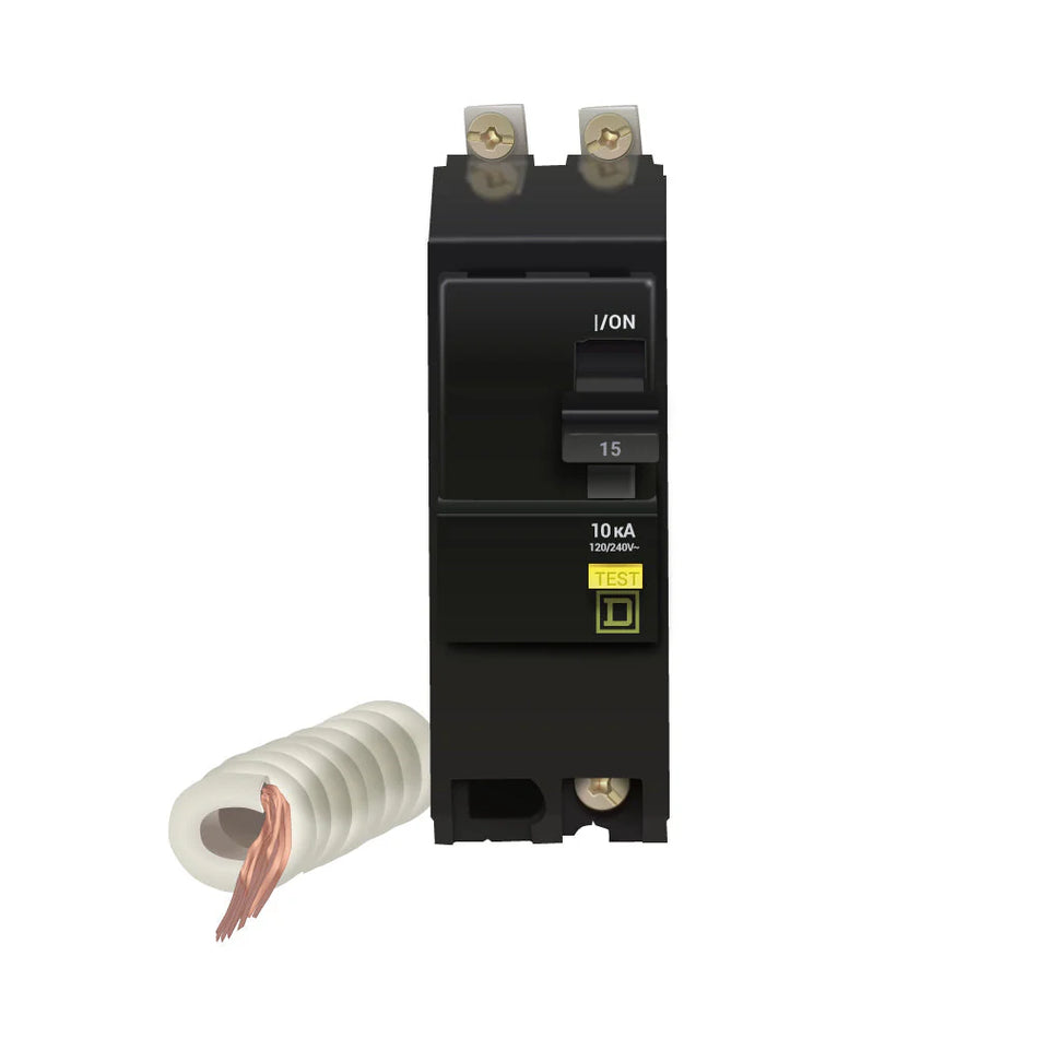 QOB215GFI - Square D - 15 Amp GFCI Circuit Breaker