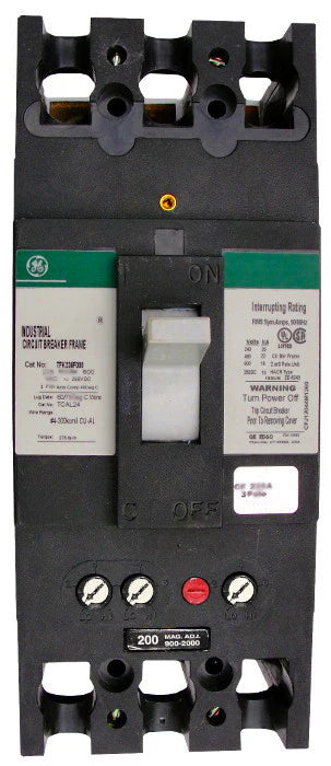 General Electric THFK236225WL 225A 3-Pole Molded Case Circuit Breaker – Bolt-On Mount – 600VAC